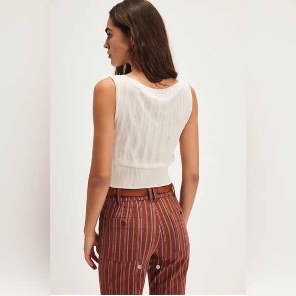 NWT Free People Reese Sweater Champagne Dreams Medium - Picture 2 of 8